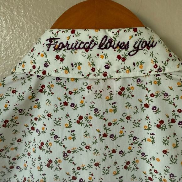 Fiorucci Camicia Floral Print Shirt Dress NWT Size 40 / 10 / Large - Picture 7 of 7